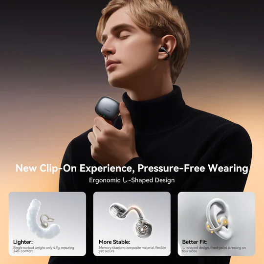 Joyroom JR-OE3 Open-Ear TWS Earphones - Silver Joyroom JR-OE3 Open-Ear TWS Earphones - Silver
